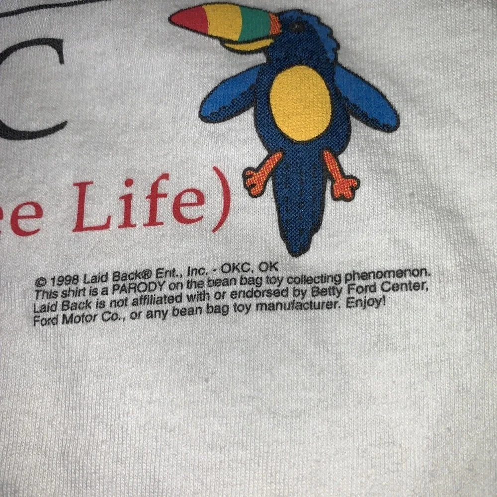 Vintage Ty Beanie Ford Clinic Baby Collectors Tee T-shirt L‎ 1998 Excellent 90's - Picture 3 of 9